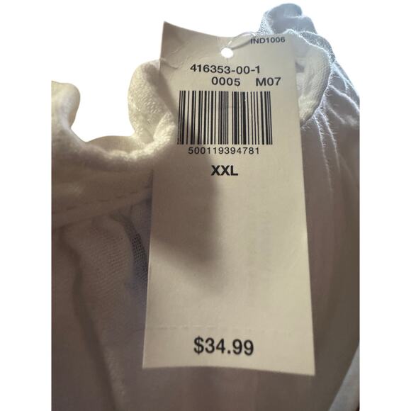 Old Navy Ruffle Neck Maternity Dress XXL cotton summer dress. NWT spring easter - Picture 2 of 5